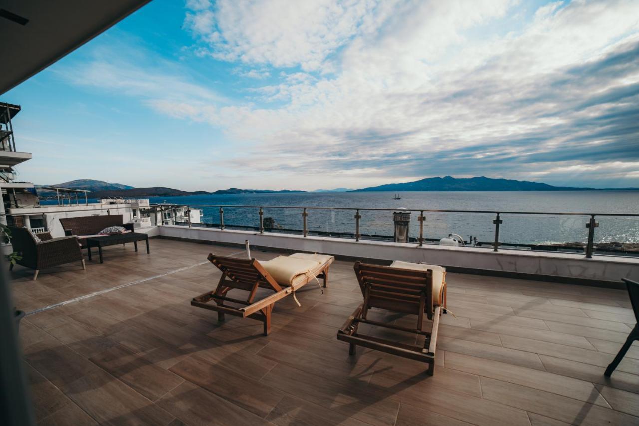 Epirus Hotel Sarande Bagian luar foto