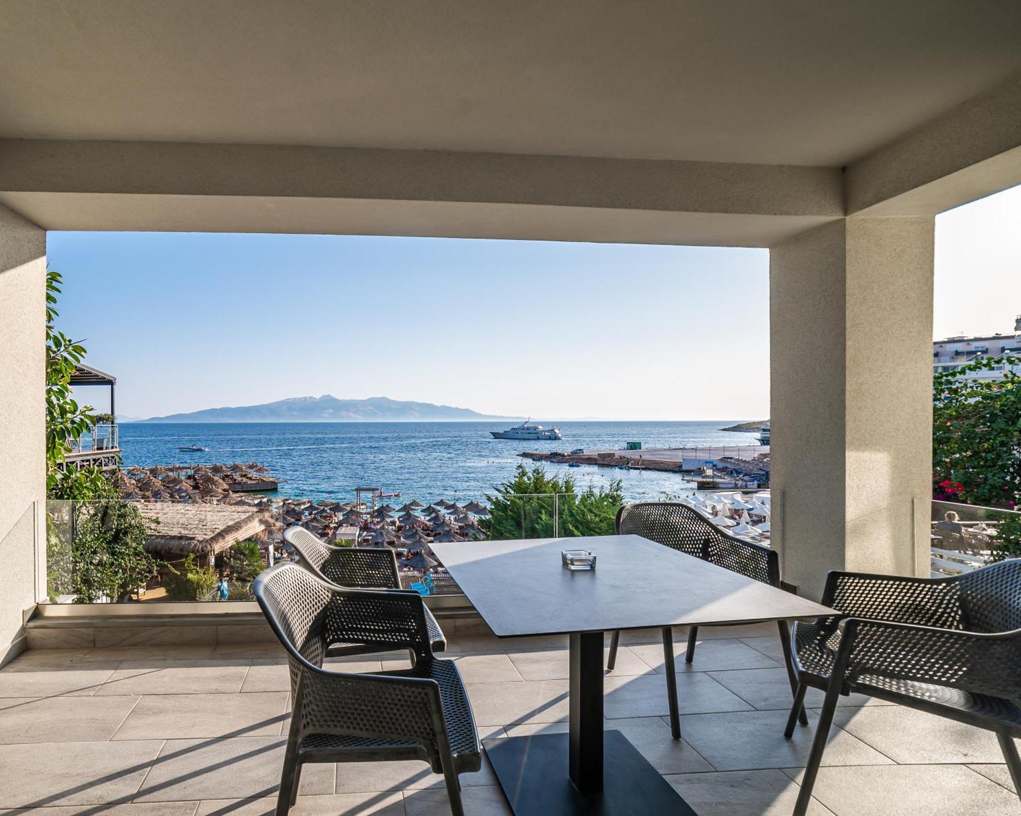 Epirus Hotel Sarande Bagian luar foto